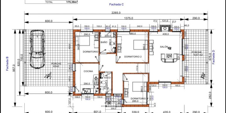 1 plano p baja - Vivienda Aniano Vélez