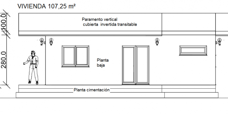 2, Secion Vivienda 107,25 m2
