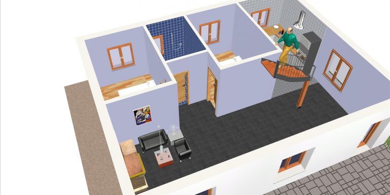 21, Vivienda 100,12 m2 con buhardilla