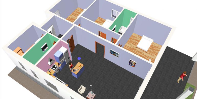 26 Vivienda prefabricada Madrid 164,78 m²