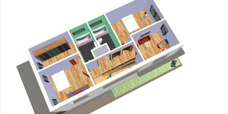 27 Vivienda prefabricada Barcelona 158,45 m²