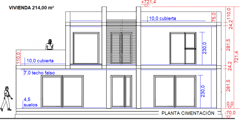 3, Alzado, vvda 214,00