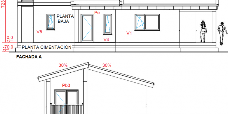 3, FACHADAS , A, B