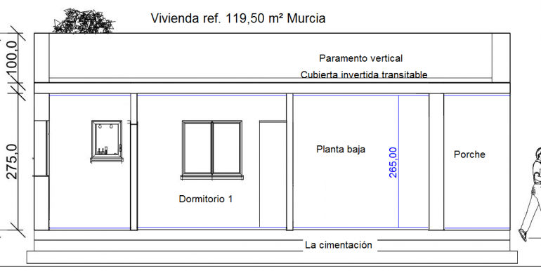 4 Alzado ref 119,50 m²