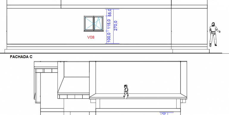4, SECCION - FACHADA C, D