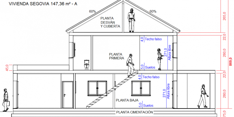 5, Seccion vvda Segovia 147,36 m² - A