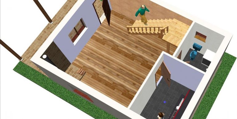 5 planta baja 3D -Vivienda Ref 102,5m2