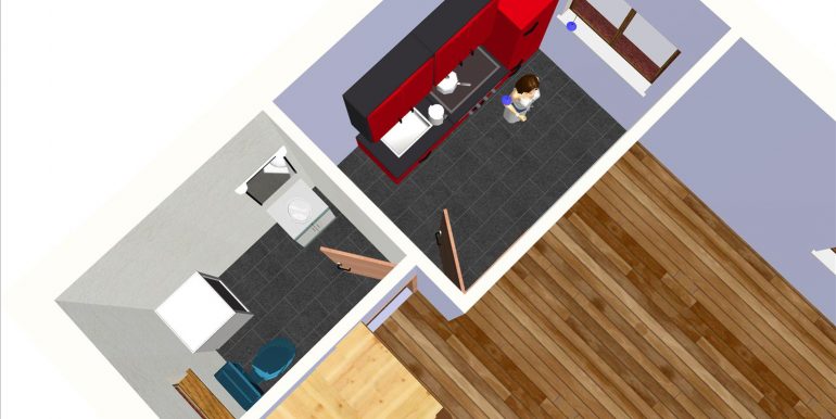 6 planta baja 3D -Vivienda Ref 102,5m2