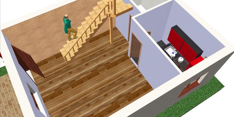 7 planta baja 3D -Vivienda Ref 102,5m2