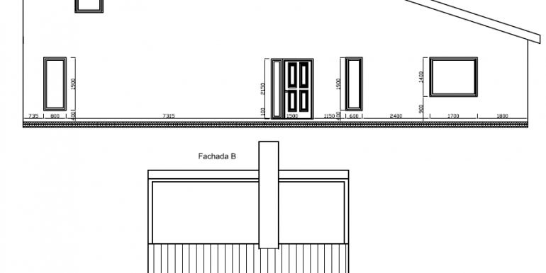 Casa 178,21 con buhardilla Fachadas A y B