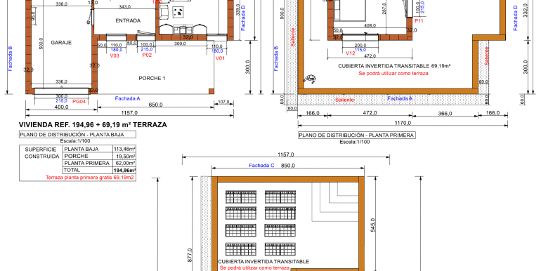 PLANOS, VVDA 194,46 + 69,19