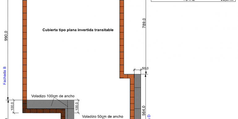 PLANTA CUBIERTA Vivienda 95,67 m2 - copia