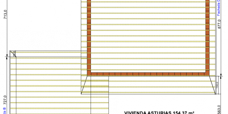 PLANTA cubierta Vivienda 154,37 m²