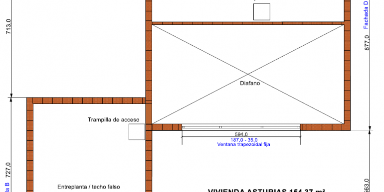 PLANTA desván Vivienda 154,37 m²