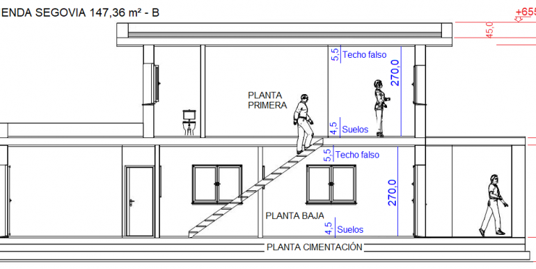 Seccion CASA Segovia 147,36 m² - B