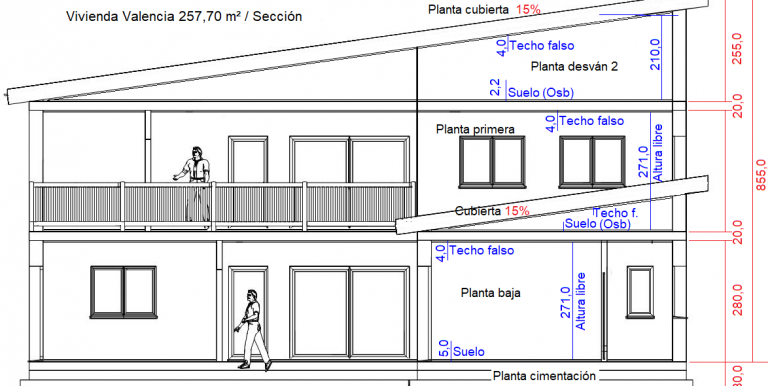 Secion Vivienda 257,70 m²