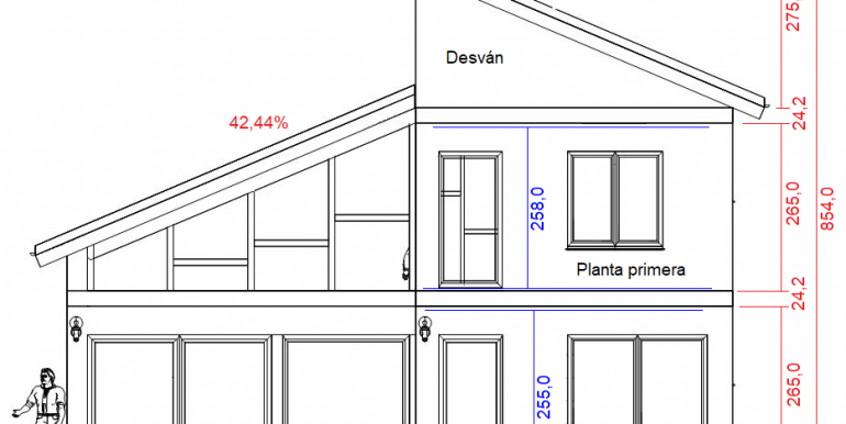 alzado vivienda 128,02