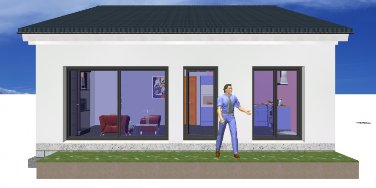 casa prefabricada entre medianeras 105,40 m²