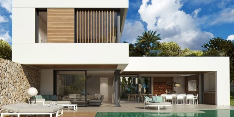 caCASA PREFABRICADA MODERNA de estilo Mediterráneo Pasivas