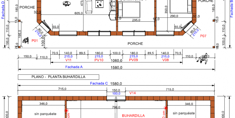 plano Vivienda GALICIA 1143 78 + 64,53 buhardilla