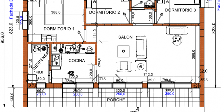 plano casa prefgabricada murcia