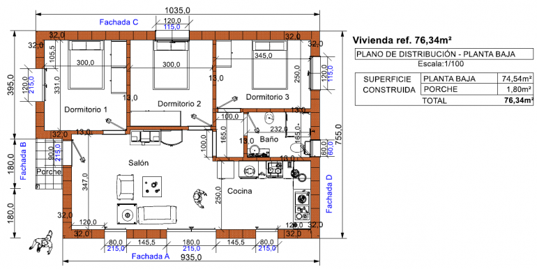 plano casas prefabricadas en madrid