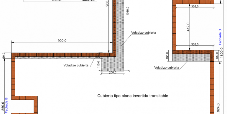 plano planta CUBIERTA - Vivienda 226,40 copia