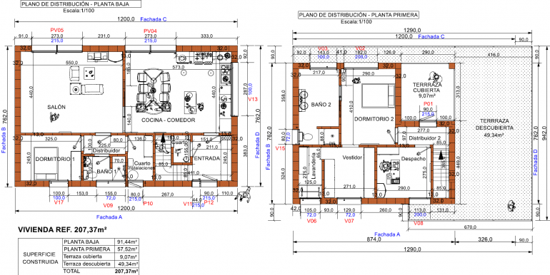 planos vivienda madrid 207,37 - copia