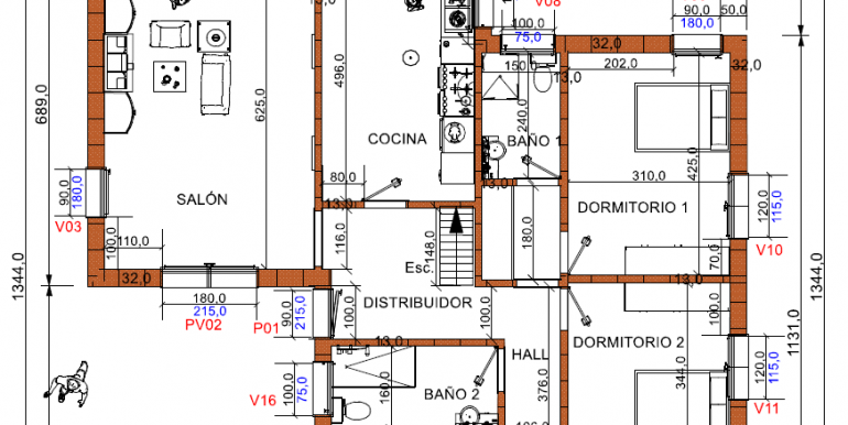 planta BAJA - Vivienda 130,02
