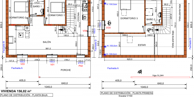 planta baja y primera casa 156,02 m2