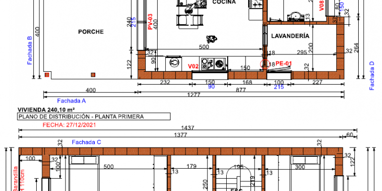 planta baja y primera, viviendas modulares